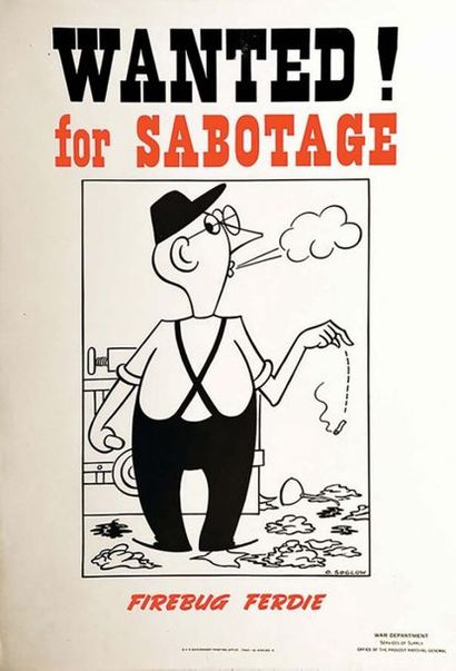 Wanted For Sabotage Firebug Ferdie 1942	SOGLOW...