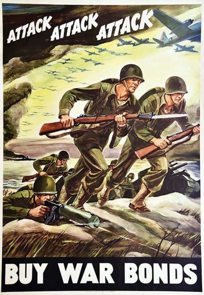 Attack Attack Attack Buy War Bonds 1942	WARREN...