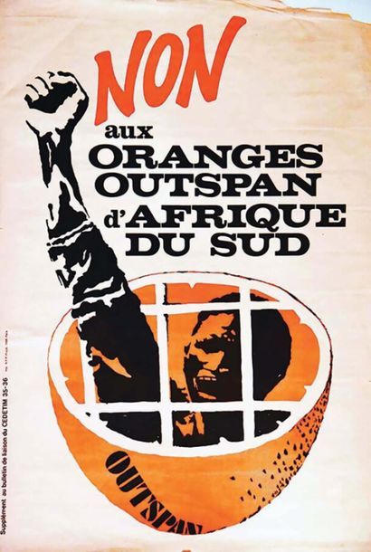 Non aux Oranges Outspan d'Afrique du Sud...