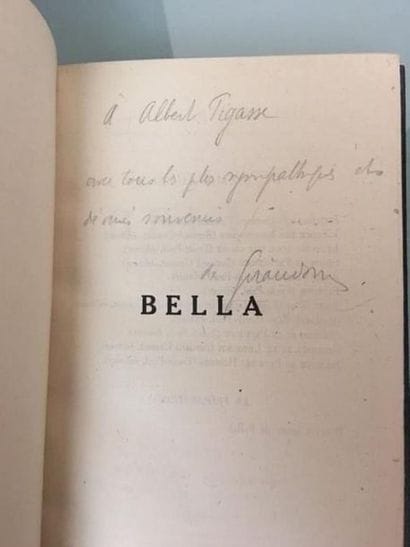 GIRAUDOUX (Jean) : Bella. Paris, Grasset,...