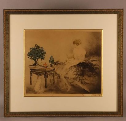 Louis Icart (1888-1950)
Le Jardin japonais....