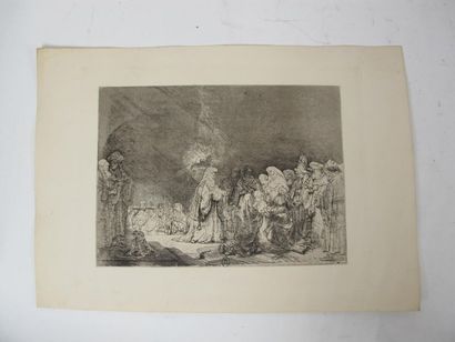 Rembrant (d'après)
Quatre gravures
32x45...