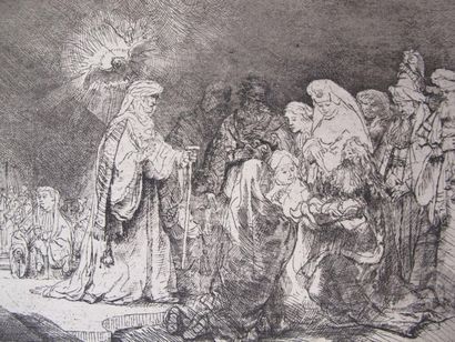 Rembrant (d'après)
Quatre gravures
32x45...