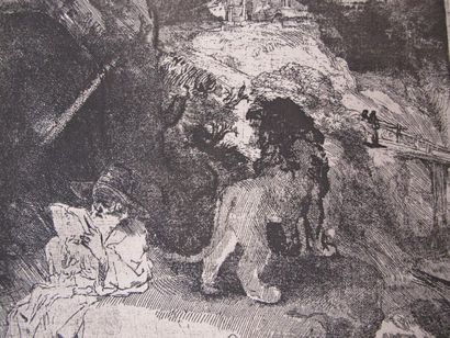 Rembrant (d'après)
Quatre gravures
32x45...