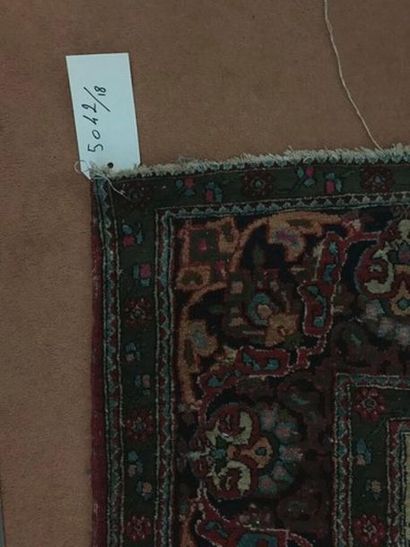 Tapis Mesched (chaîne et trame en coton,...
