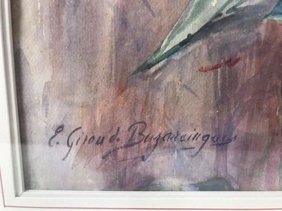 GIROU DE BUZAREINGUES
Fleurs rouges
aquarelle...