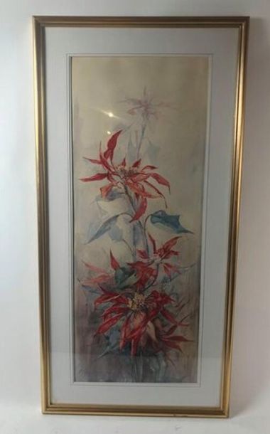 GIROU DE BUZAREINGUES
Fleurs rouges
aquarelle...