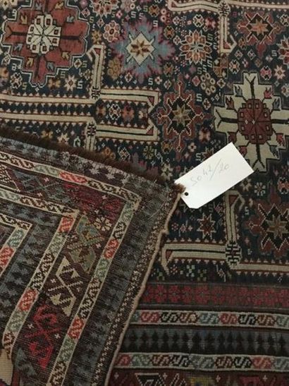Tapis Chirvan (chaîne, trame et velours en...