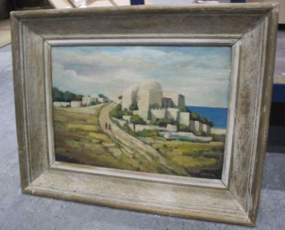 Ecole moderne
Paysage orientaliste
Huile...