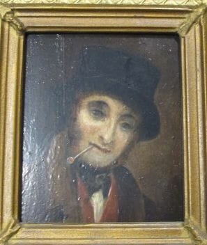Ecole du XIXème
Portrait d'homme à la pipe
huile...