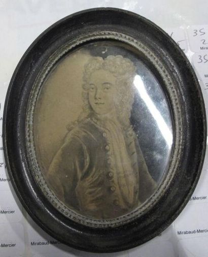 Portrait d'un Lord
Lavis gris sur papier,...