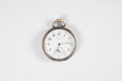 Longines. Montre gousset en argent (925 millièmes)...