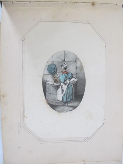Ecole Française du XIX 
Album amicorum contenant...