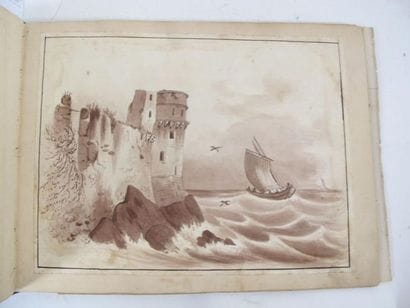 Ecole Française du XIX 
Album amicorum contenant...