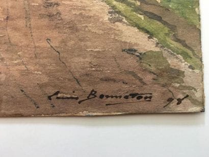 BONNETON Louis (1851-1933)
Aquarelle, signée...