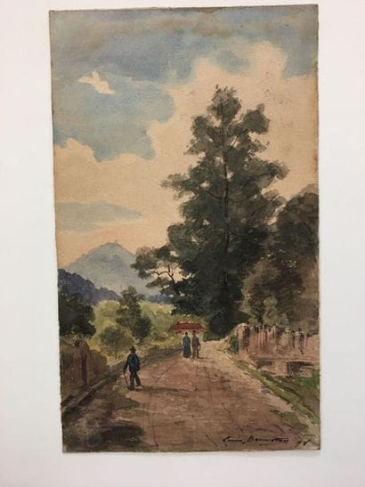 BONNETON Louis (1851-1933)
Aquarelle, signée...