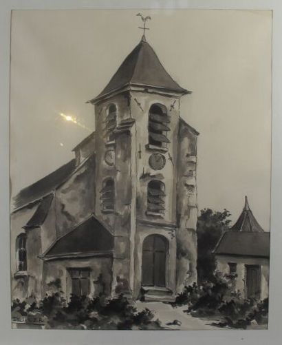 ITHIER Jean-Robert (1904-1977)
Eglise
Encre,...