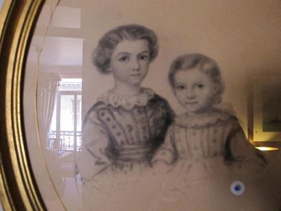 Ecole française
Les deux soeurs
Dessin, signé...