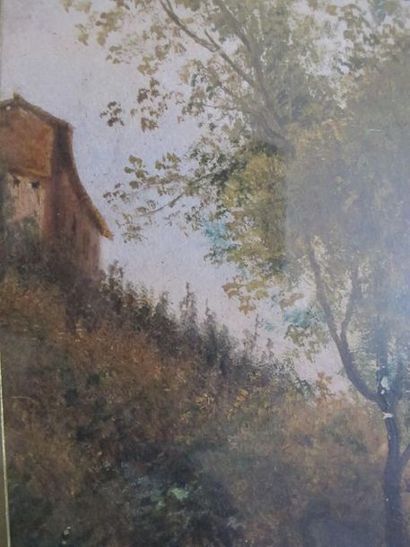 Ecole moderne
Bord de rivière
Huile sur toile,...