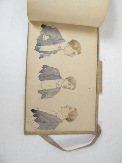 Ecole française du XIXème 
Carnet de croquis...
