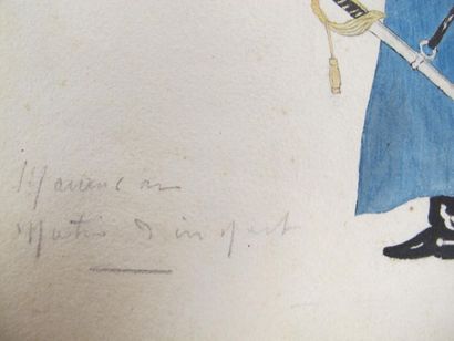 Caricature de Soldats (Affaire Dreysfus)
Deux...