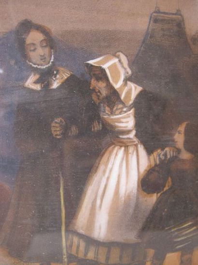 Les trois générations
Chromolithographie...