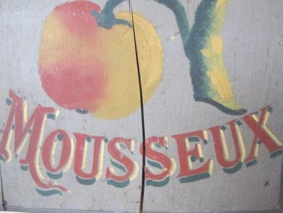 Deux panneaux en bois peint 
Début XXème...