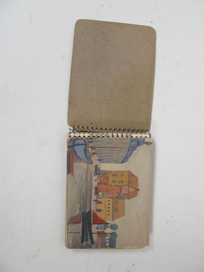 Ecole moderne
Carnet de croquis 
Gouache