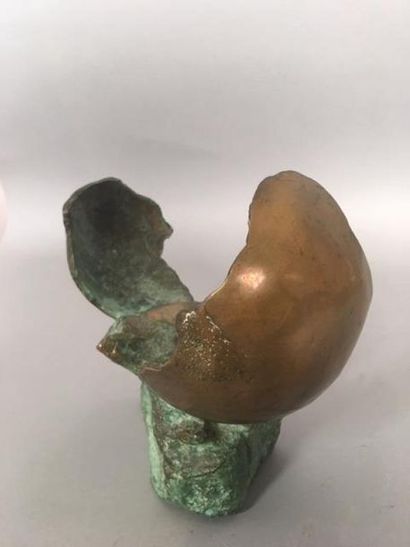 Ecole moderne, compostion en bronze demi...