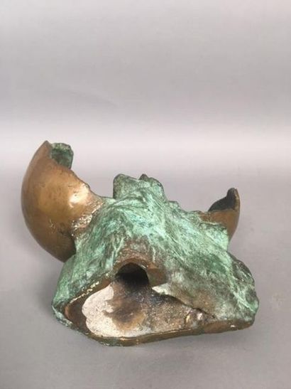 Ecole moderne, compostion en bronze demi...
