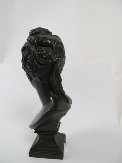 d'après Jean Goujon, buste de Diane, bronze...