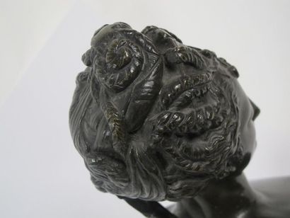 d'après Jean Goujon, buste de Diane, bronze...