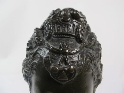 d'après Jean Goujon, buste de Diane, bronze...