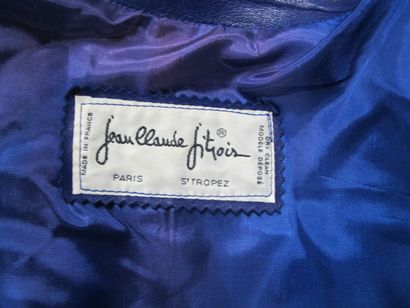 JEAN CLAUDE JITROIS Veste longue en cuir...