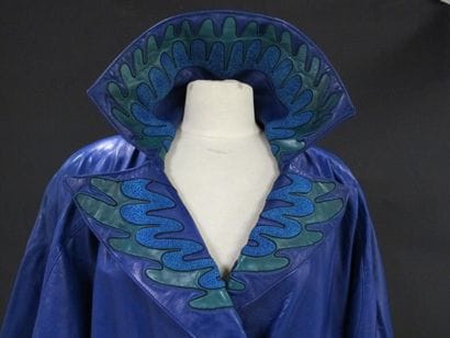 JEAN CLAUDE JITROIS Veste longue en cuir...