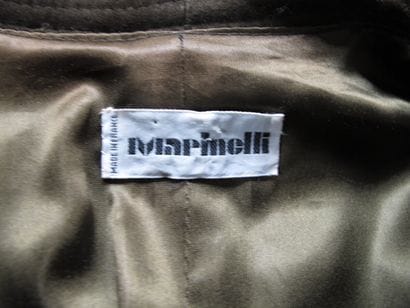 MARINELLI Italie 

Manteau en cuir et fourrure...