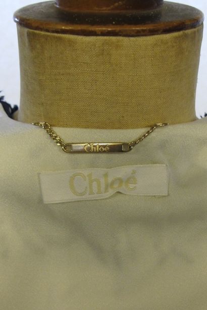CHLOE, veste brodée blanche et bleue Taille...