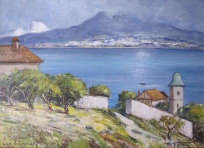 Paul Féron
(XXe siècle)
Le lac d'Annecy
Huile...