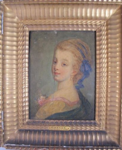 Dans le goût de Greuze
La Marquise à l'oeillet
Huile...
