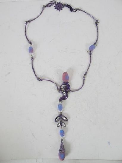 RADIEUSE PARIS, pendentif collier en métal...