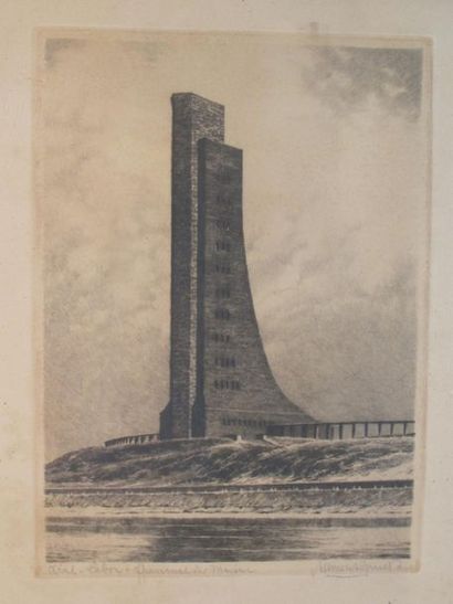 Ecole moderne
Deux gravures, une aquarelle
37...