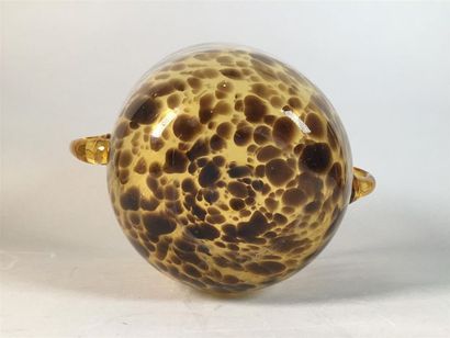 Rafraichissoir en verre moucheté léopard...