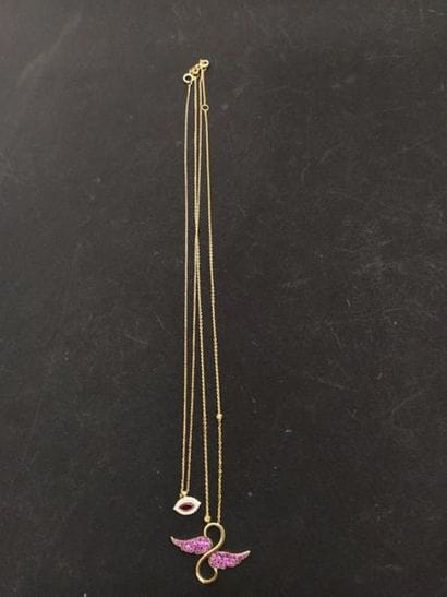 Lot en or jaune 18 K (750 millièmes) comportant...