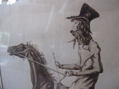 Ecole du XIXème, cheval, aquarelle
Haut....