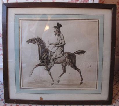 Ecole du XIXème, cheval, aquarelle
Haut....