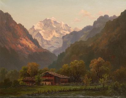 WYMANN-MORY Karl Christian (1836-1898) 
Paysage...