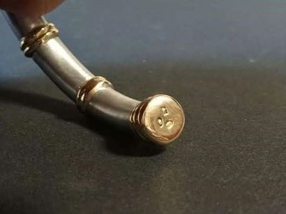 Lalaounis. Bracelet jonc ouvrant, en argent...