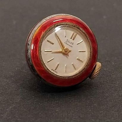 Montre pendentif en forme de cloche en métal...