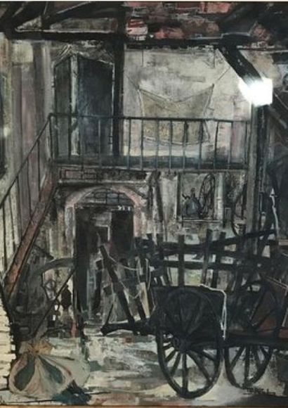TRABUC Louis (1928-2008)
La charette provençale
Huile...