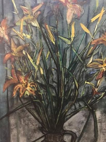 TRABUC Louis (1928-2008)
Le vase bleu aux...